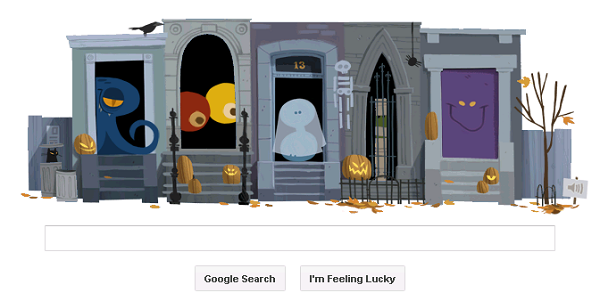 Google Doodle Halloween 2012
